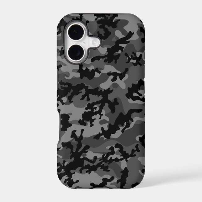 Custom Black Camo iPhone 5 Case-Mate Barely There (Back)