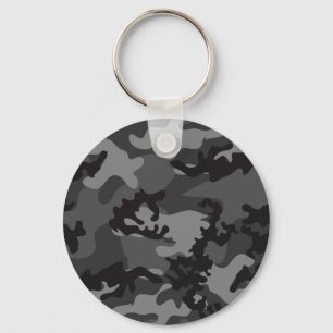 Custom Black Camo Keychain