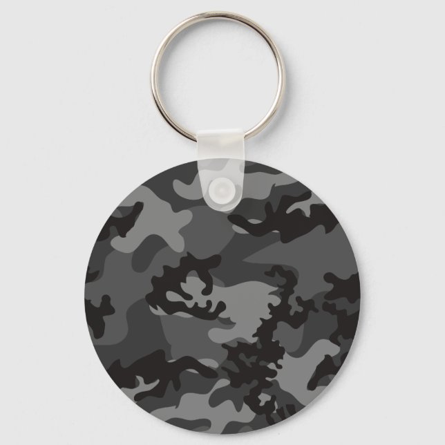 Custom Black Camo Keychain (Front)
