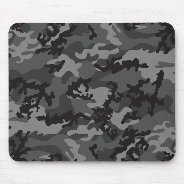 Custom Black Camo Mousepad (Front)
