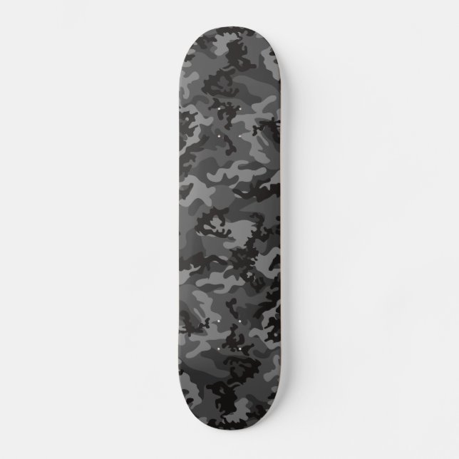 Custom Black Camo Skateboard (Front)