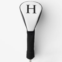 Custom Black Classic Modern Monogram