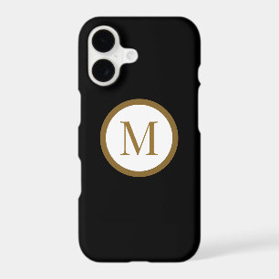 Custom Black & Gold Centre Seal Monogram