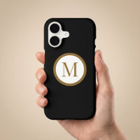 Custom Black & Gold Centre Seal Monogram
