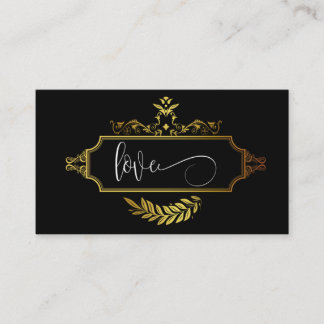 Custom Black Gold Indian Mandala RSVP Wedding Enclosure Card