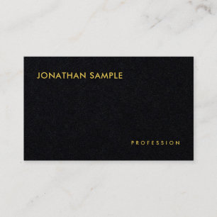 Custom Black Gold Modern Elegant Simple Template Business Card