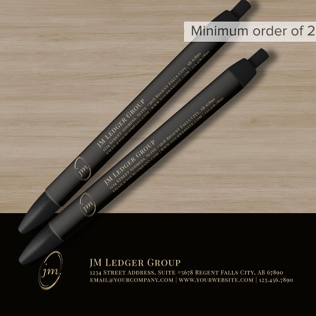 Custom Black Gold Pen Promotional Pen (Creator Uploaded)