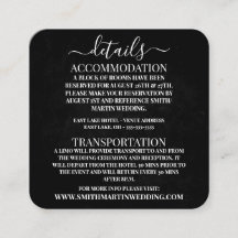 Custom Black Grunge Texture Wedding Details