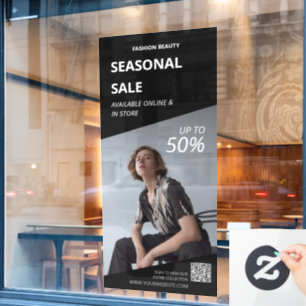 custom Black Instore Photo Business Ads