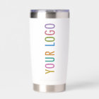 Custom Black Insulated Tumbler with Business Logo