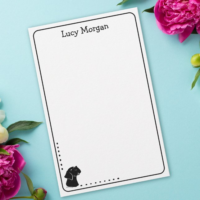 Custom Black Lab Cute Dog Art Stationery (Creator Uploaded)