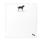 Custom Black Labrador Notepad