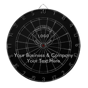 Custom Black Luxury Business Logo Template Dartboard