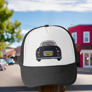 Custom Black Nissan Figaro Car Trucker Hat