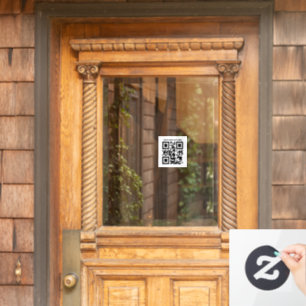 Custom black QR code