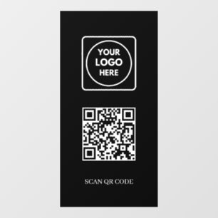 Custom Black QR Code Access Control Display