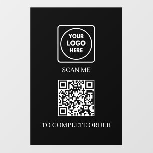 Custom Black QR Code   Place Order Display