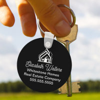 Custom Black Real Estate Company House Realtor