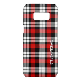 Custom Black Red Buffalo Lumberjack Check Pattern Case-Mate Samsung Galaxy S8 Case