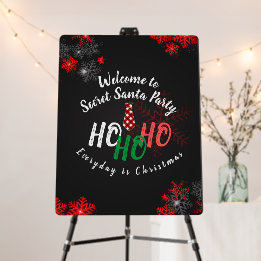 Custom Black Red indoor & outdoor Party Christmas
