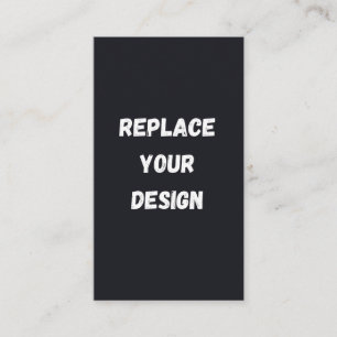 Custom black simple Design Add Photo or Text Enclosure Card