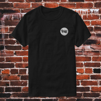 Custom Black T-shirt With Logo For Small Business 