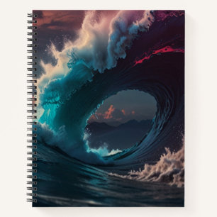 Custom Black & White Monogram Sketchbook Notebook