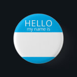 Custom Blank HELLO My Name Is Badge<br><div class="desc">This badge can be customised with any name!</div>