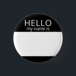 Custom Blank HELLO My Name Is Badge<br><div class="desc">This badge can be customised with any name!</div>