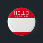 Custom Blank HELLO My Name Is Badge<br><div class="desc">This badge can be customised with any name!</div>