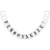 Custom Blank Old English Gothic Wedding