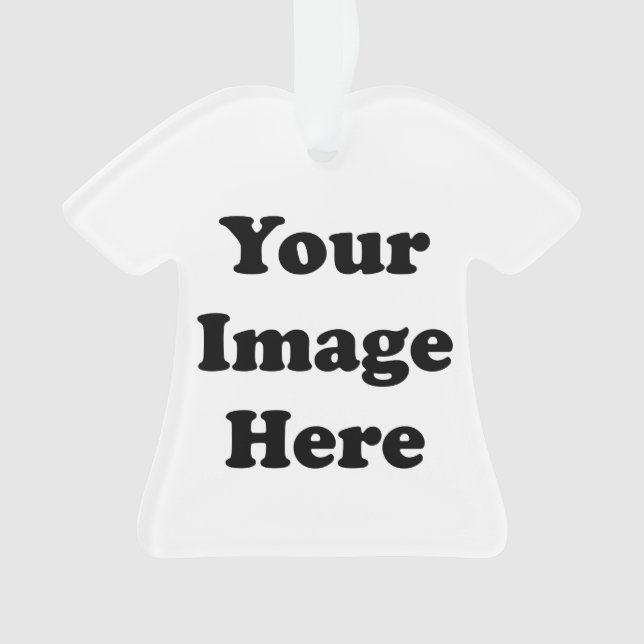 Custom Blank T-Shirt Acrylic Tree Ornament (Front)