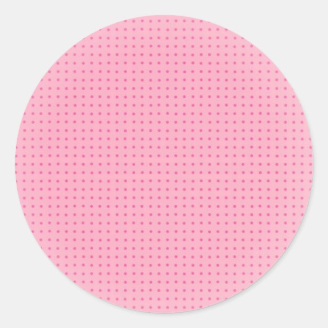 Custom Blank Trendy Blush Pink Template Classic Round Sticker (Front)