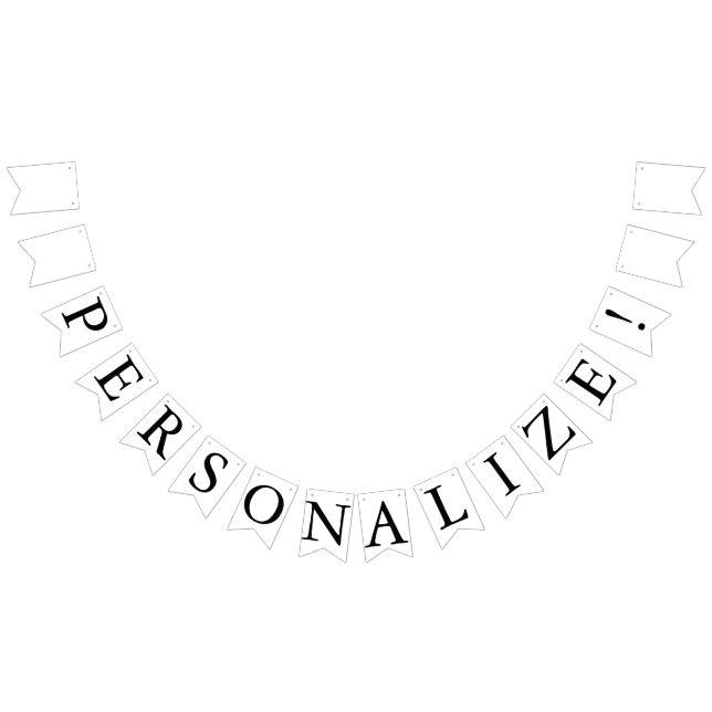 Custom Blank Wedding Bunting Flag Banner  (All)