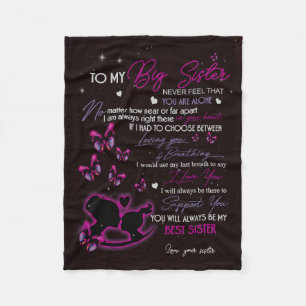 Custom Blanket To My Sister Fleece Blanket - Gift