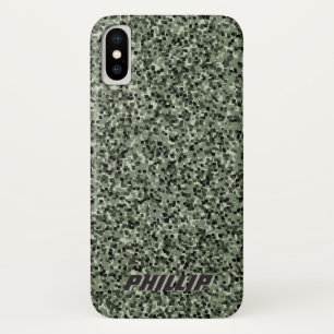 Custom block digital camo Iphone x case