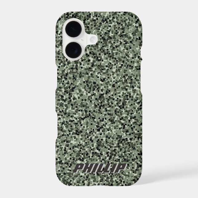 Custom block digital camo Iphone x case (Back)