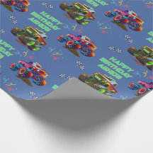 Custom Blue 3D Monster Truck Birthday for Boys |