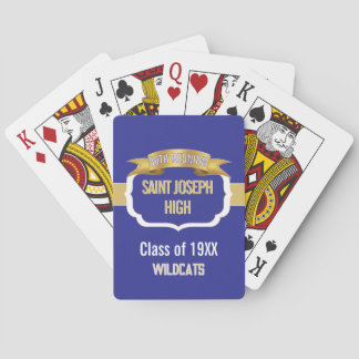 Custom BLUE 50th Class Reunion  Playing Cards