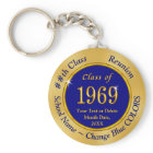 Custom Blue and Gold Class of 1969 Party Favours