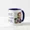 Custom Blue Best Grandpa Ever 2 Photo Mug