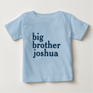 Custom Blue Big Brother Baby T-Shirt