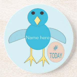 Custom Blue Birthday Boy Chick Coasters