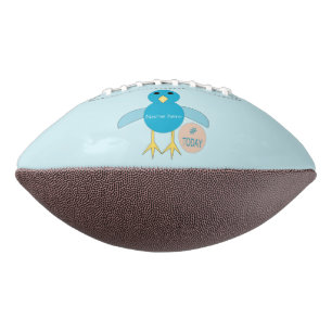 Custom Blue Birthday Boy Chick Football