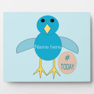Custom Blue Birthday Boy Chick Plaque