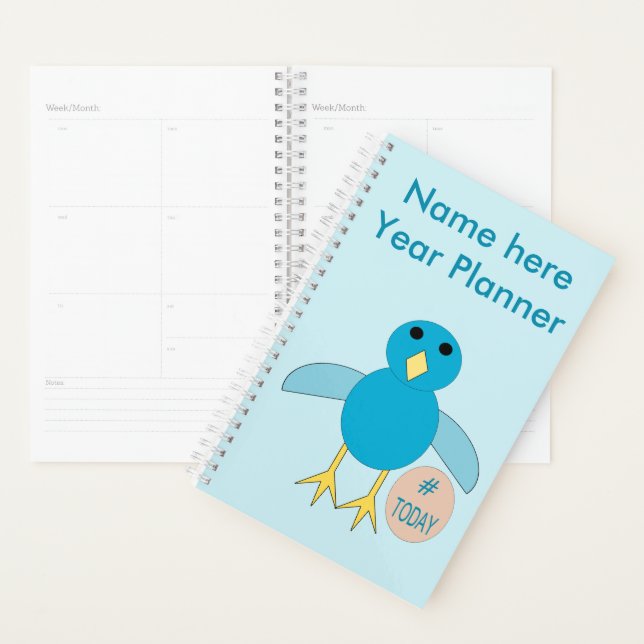 Custom Blue Birthday Boy Chick Wedding Planner (Display)
