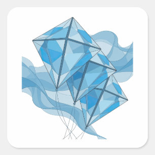 Custom Blue BLUE CRYSTAL SKYFALL Craft Sticker