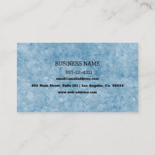 Custom Blue Cracked Texture Business Card