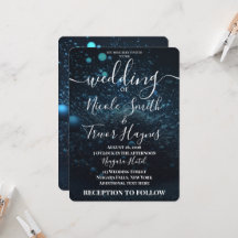 Custom Blue Dust Explosion Wedding