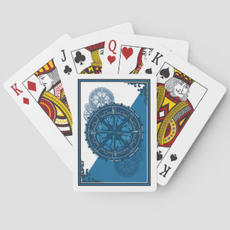 Custom Blue Gears Card Deck